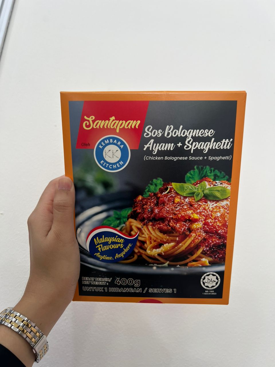 Spaghetti & Bolognese sauce instant meal | Spageti sos bolognese ayam pek makanan siap sedia (400g)*Halal Certified*