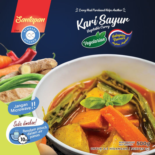 Vegetable Curry| Kari Sayur makanan siap sedia (500g)